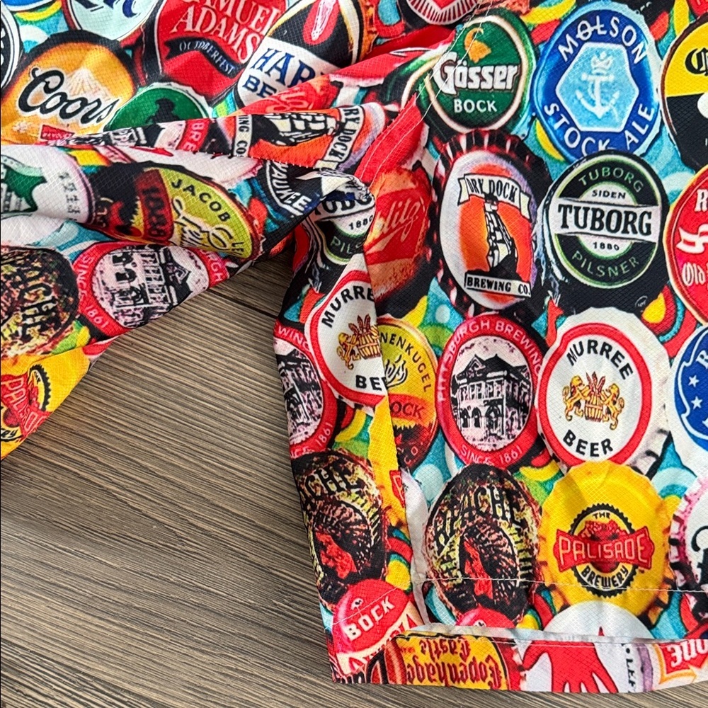 Colorful Logo Pattern Swim Trunks - Picture 4 of 7
